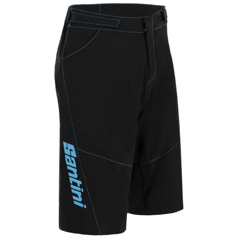 Santini Selva Shorts M Black / Turquoise - XL Black / Turquoise - Image 3