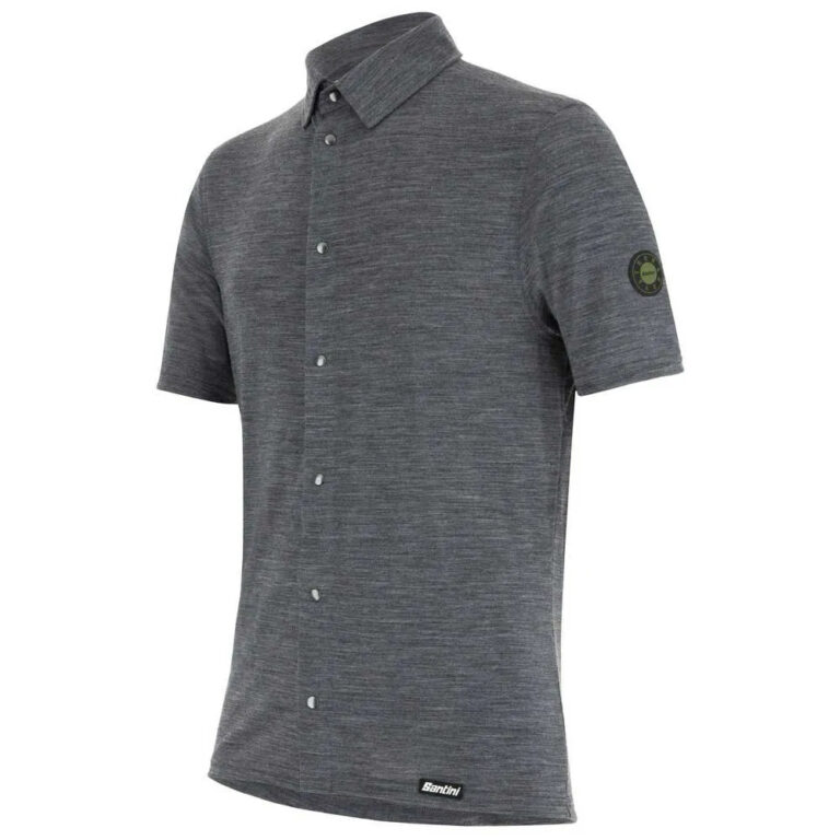 Santini Summer Gravel Short Sleeve Shirt XS Grey - 3XL Grey - Image 3