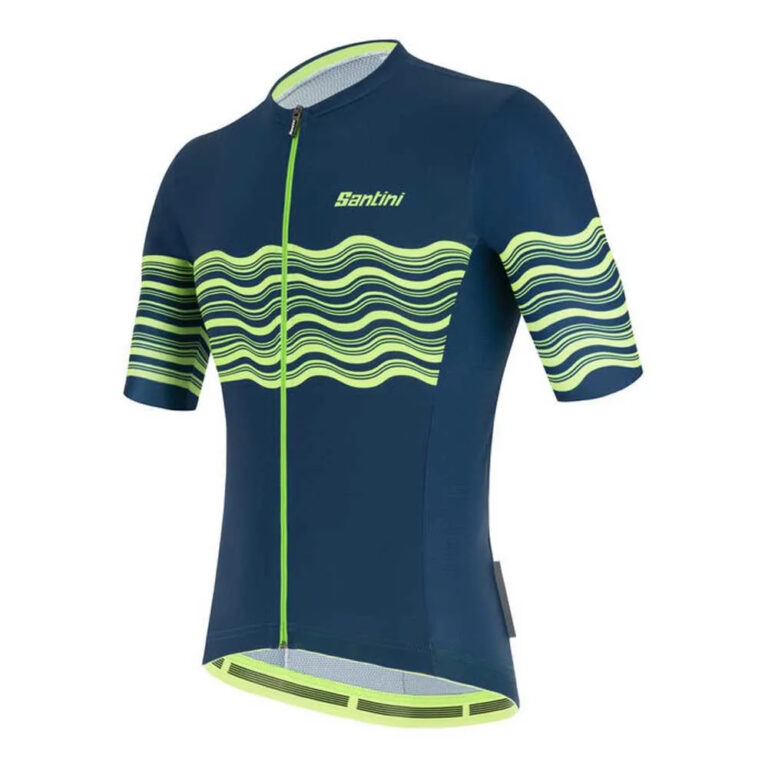 Santini Tono Profilo Short Sleeve Jersey XS Fluo Green - S Fluo Green - Image 3