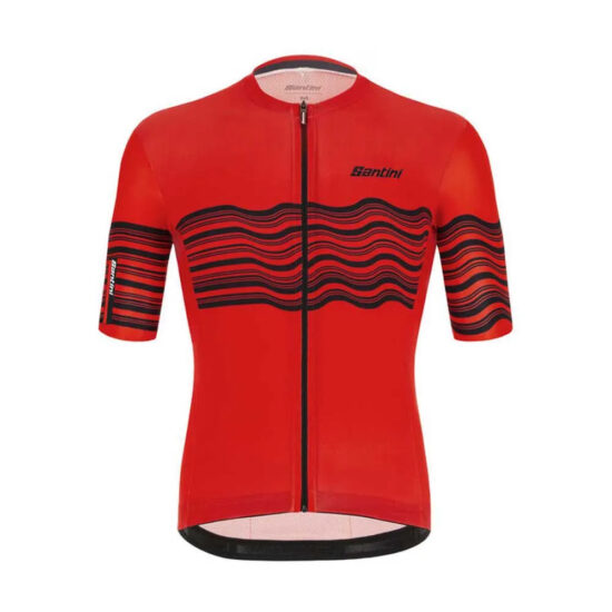 Santini Tono Profilo Short Sleeve Jersey XS Red - S Red