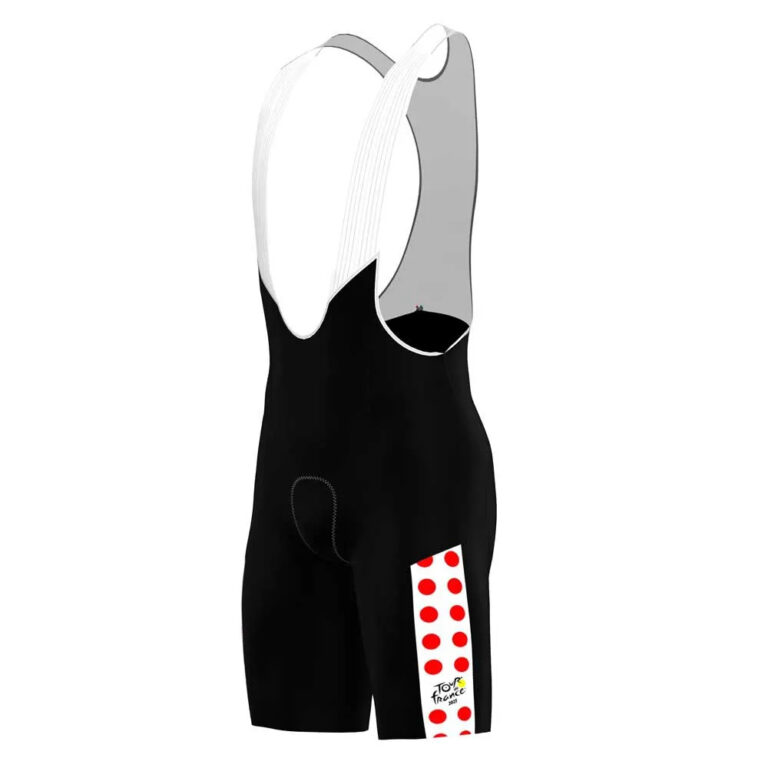 Santini Tour De France Fan Line GPM Leader Bib Shorts XS Black - 6XL Black - Image 4