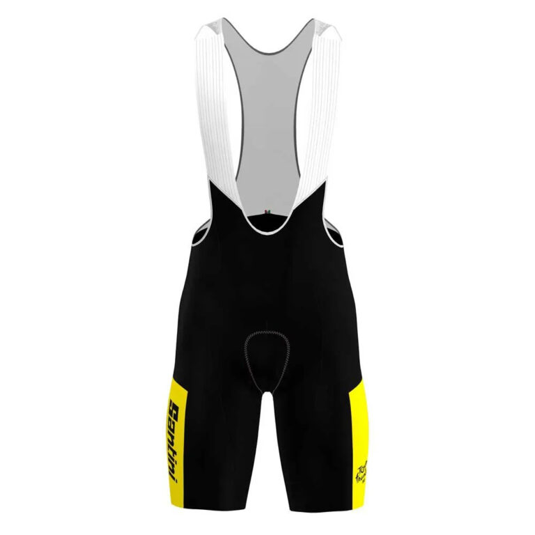 Santini Tour De France Fan Line Overall Leader Bib Shorts XS Black - 4XL Black