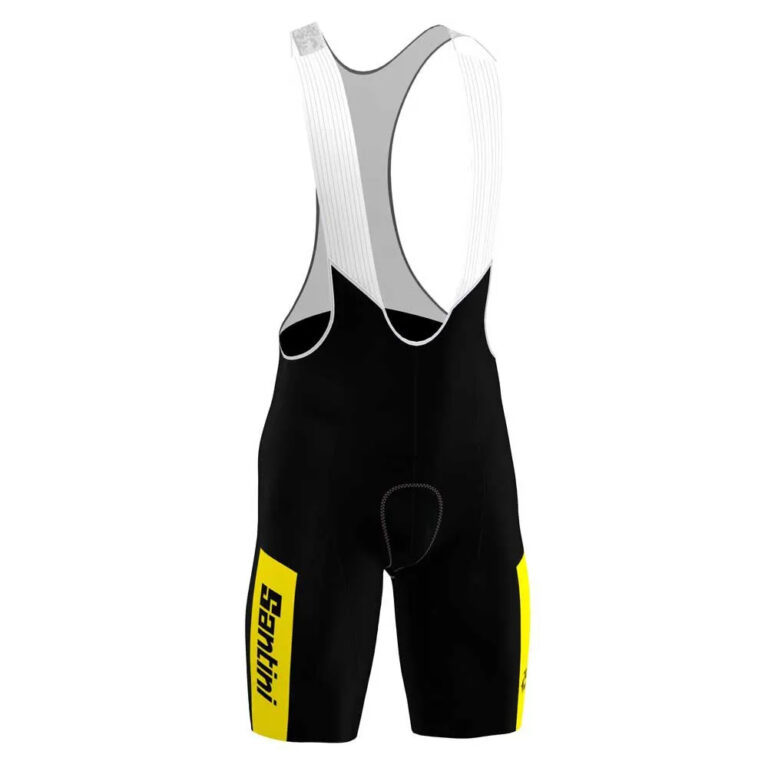 Santini Tour De France Fan Line Overall Leader Bib Shorts XS Black - 4XL Black - Image 3