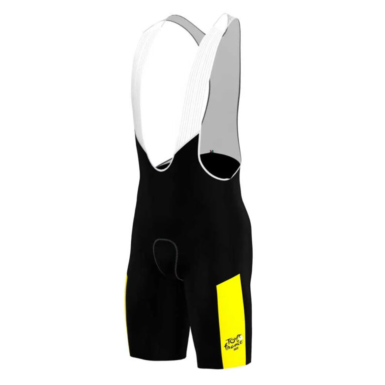 Santini Tour De France Fan Line Overall Leader Bib Shorts XS Black - 4XL Black - Image 4