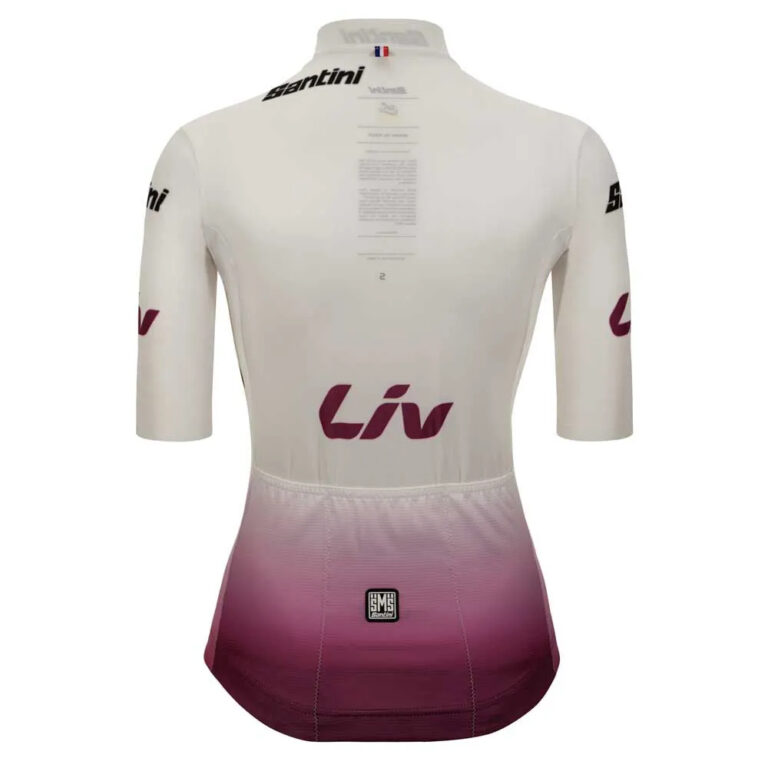 Santini Tour De France Femme Avec Zwift Best Young Leader Short Sleeve Jersey XS White - 2XL White - Image 2