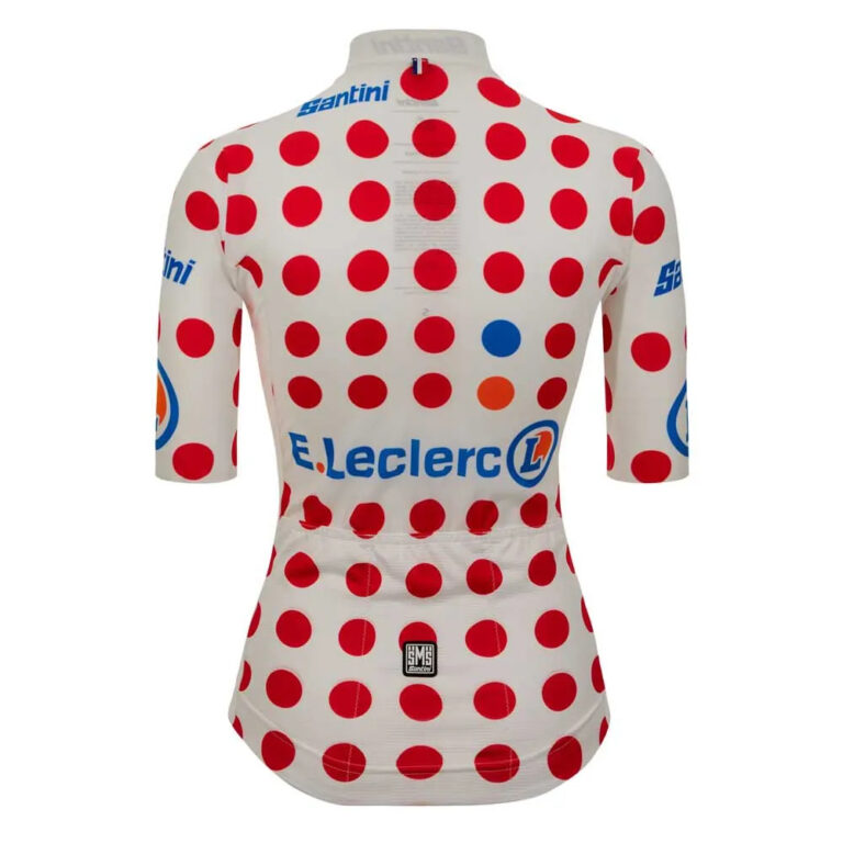 Santini Tour De France Femme Avec Zwift GPM Leader Short Sleeve Jersey M Red / White - XL Red / White - Image 2