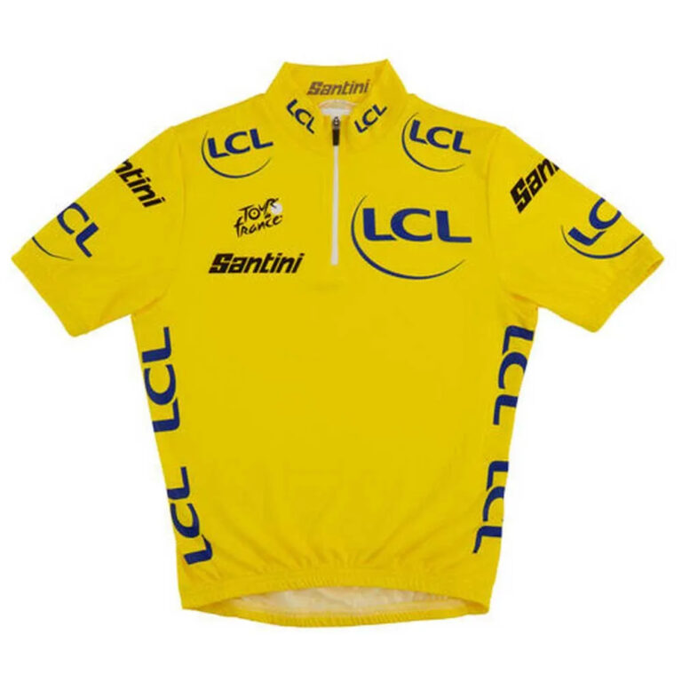 Santini Tour De France GPM LeaDer Short Sleeve Jersey 13 Years Yellow