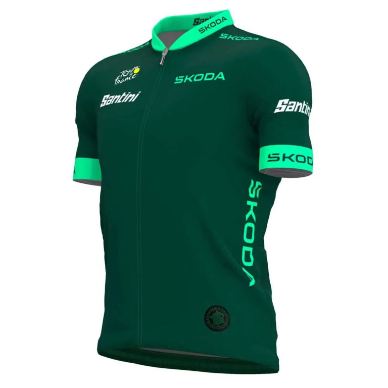 Santini Tour De France Official Best Sprinter Short Sleeve Jersey XS Green - 4XL Green - Image 3