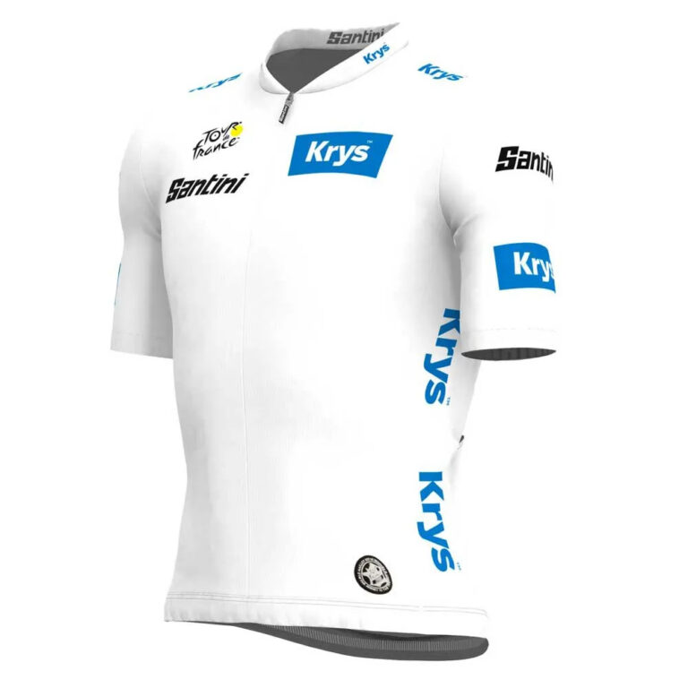 Santini Tour De France Official Best Young Rider Short Sleeve Jersey XL White - Image 3