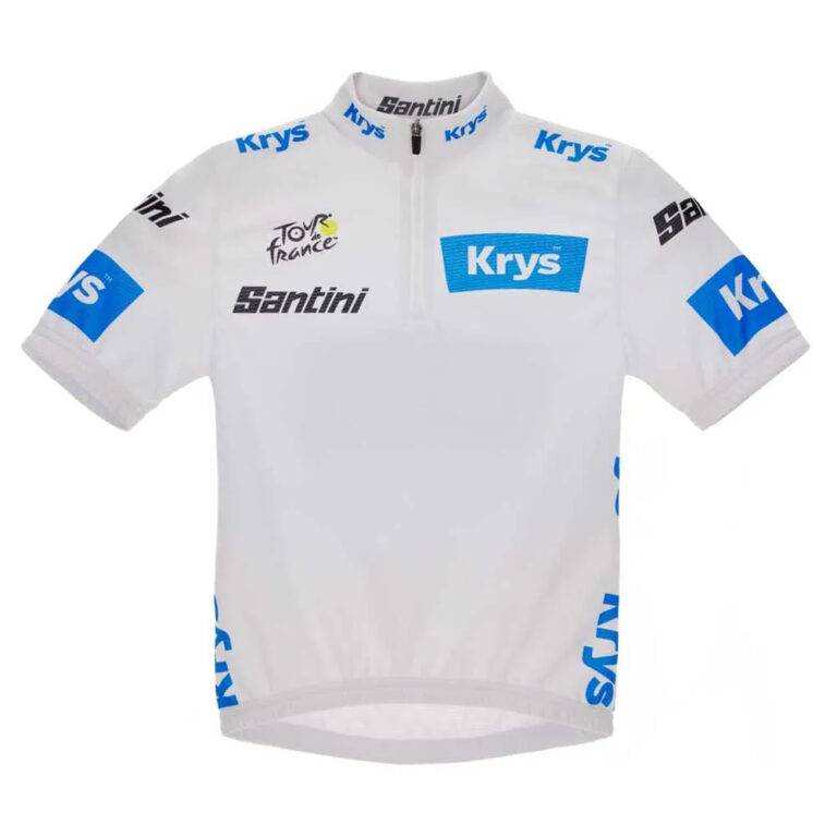 Santini Tour De France Official Best Young Rider Short Sleeve Jersey 11 Years White - 9 Years White