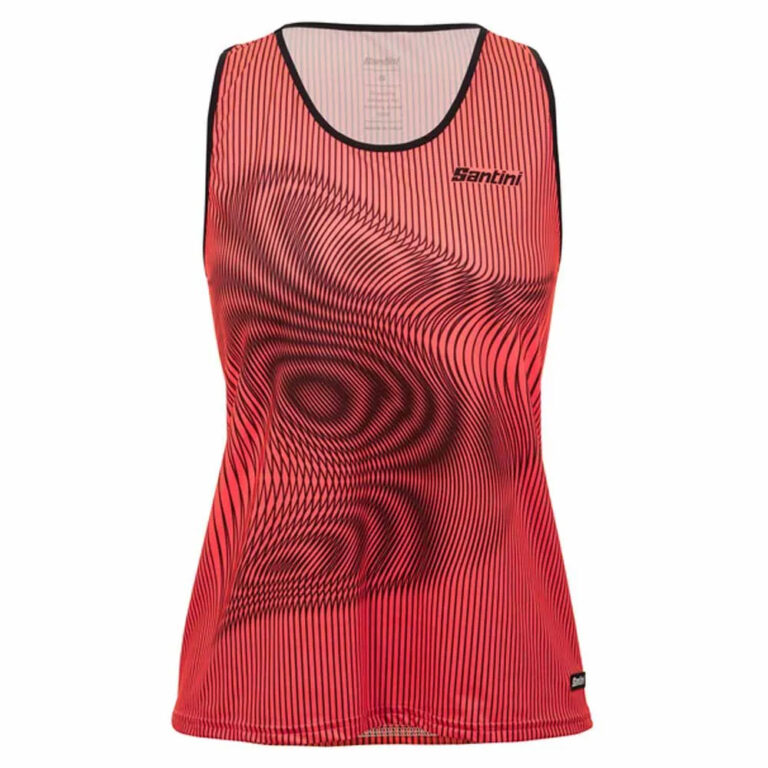 Santini Vortex Sleeveless T-shirt 2XS Grenadine - 2XL Grenadine