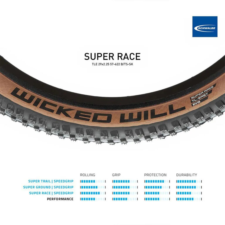 Schwalbe Wicked Will Evo Super Race Tubeless 29&amp;acute;&amp;acute; X 2.25 Rigid MTB Tyre 29&acute;&acute; x 2.25 Black - Image 3