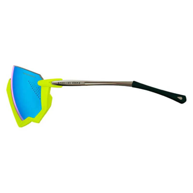 SCICON Aerojet Titanium Sunglasses Blue Mirror/CAT3 Fluor Yellow - Image 3