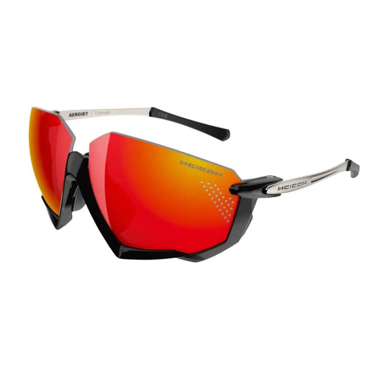 SCICON Aerojet Titanium Sunglasses Red Mirror/CAT3 Metal Black / Red