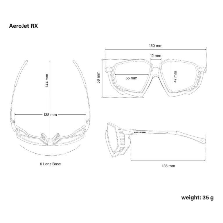 SCICON Aerojet Titanium Sunglasses Clear/CAT0 Metal Black RX - Image 4