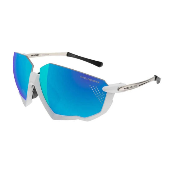 SCICON Aerojet Titanium Sunglasses Blue Mirror/CAT3 Metal White / Blue