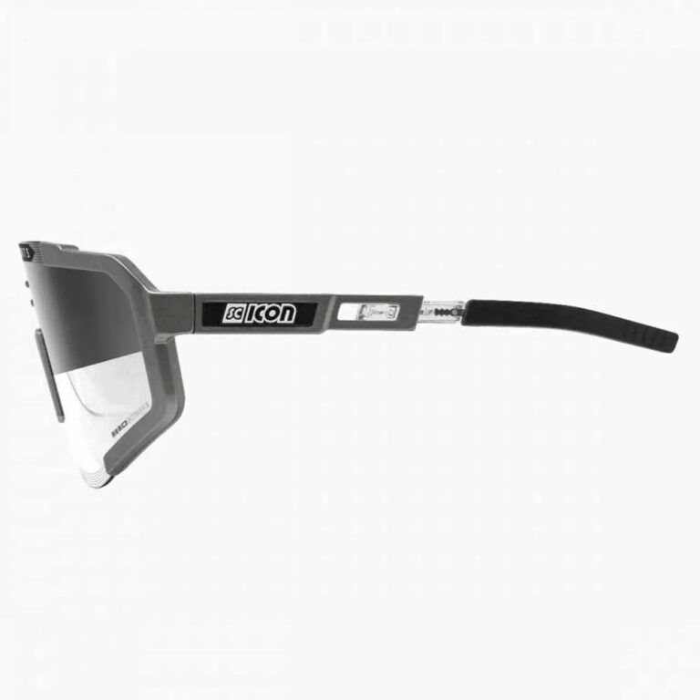 SCICON Aeroscope Photochromic Sunglasses Silver/CAT1-3 Anthracite Grey - Image 4