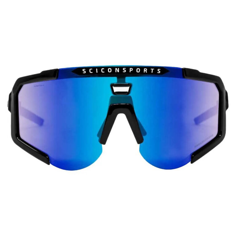 SCICON Aeroscope Polarized Sunglasses Blue/CAT3 Black - Silver/CAT3 Black - Image 2