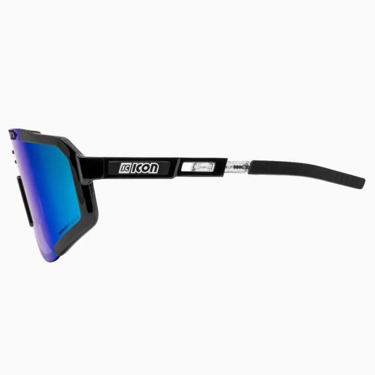 SCICON Aeroscope Polarized Sunglasses Blue/CAT3 Black - Silver/CAT3 Black - Image 4