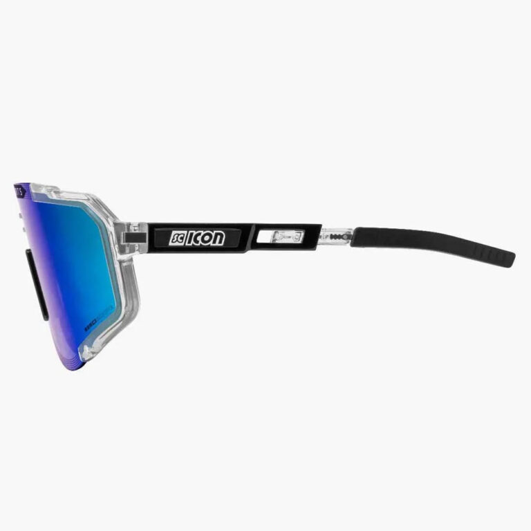 SCICON Aeroscope Polarized Sunglasses Blue/CAT3 Clear - Silver/CAT3 Clear - Image 4