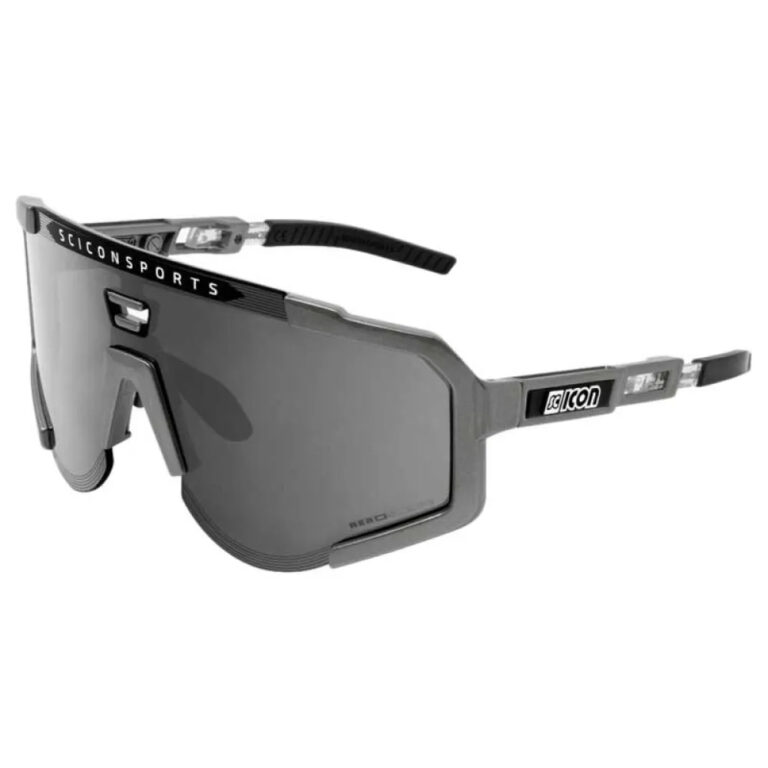 SCICON Aeroscope Polarized Sunglasses Silver/CAT3 Anthracite Grey