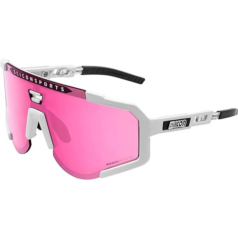 SCICON Aeroscope Polarized Sunglasses Pink/CAT3 White Gloss