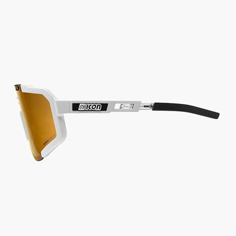 SCICON Aeroscope Polarized Sunglasses Bronze/CAT3 Glossy White - Image 3