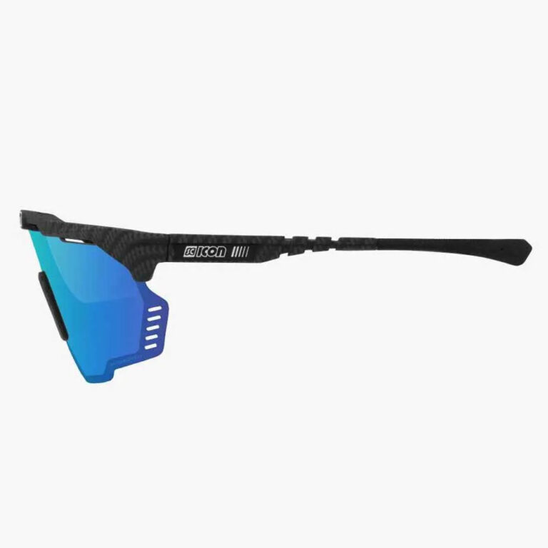 SCICON Aeroshade Kunken Sunglasses Multimirror Blue/CAT3 Matte Carbon - Image 4