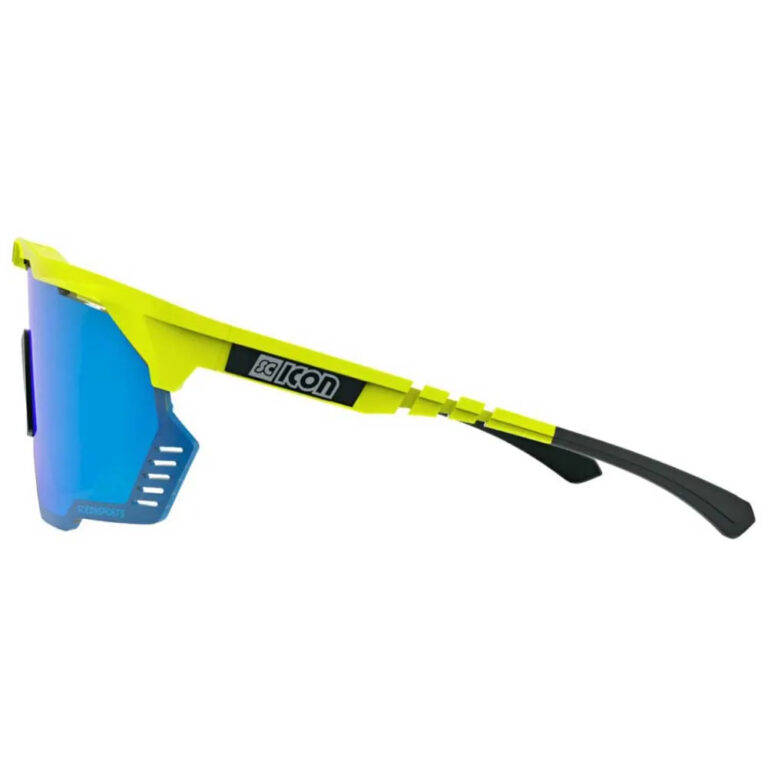 SCICON Aeroshade Kunken Sunglasses Multi Mirror Blue/CAT3 Neon Yellow - Image 3