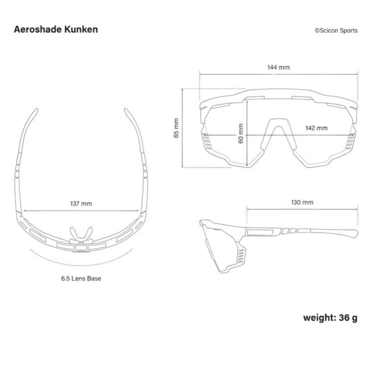 SCICON Aeroshade Kunken Sunglasses Multi Mirror Blue/CAT3 Neon Yellow - Image 5