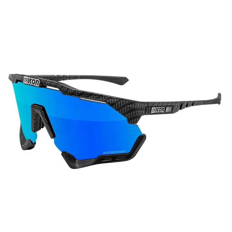 SCICON Aeroshade XL Sunglasses Multimirror Blue/CAT 3 Carbon Matt - Multimirror Silver/CAT 3 Carbon Matt