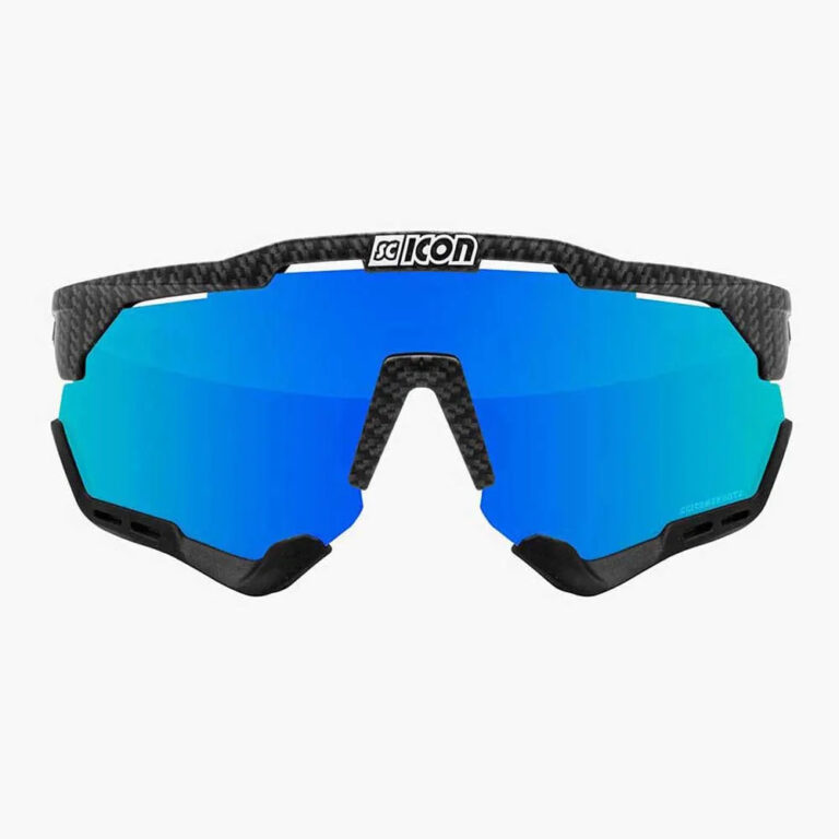 SCICON Aeroshade XL Sunglasses Multimirror Blue/CAT 3 Carbon Matt - Multimirror Silver/CAT 3 Carbon Matt - Image 3