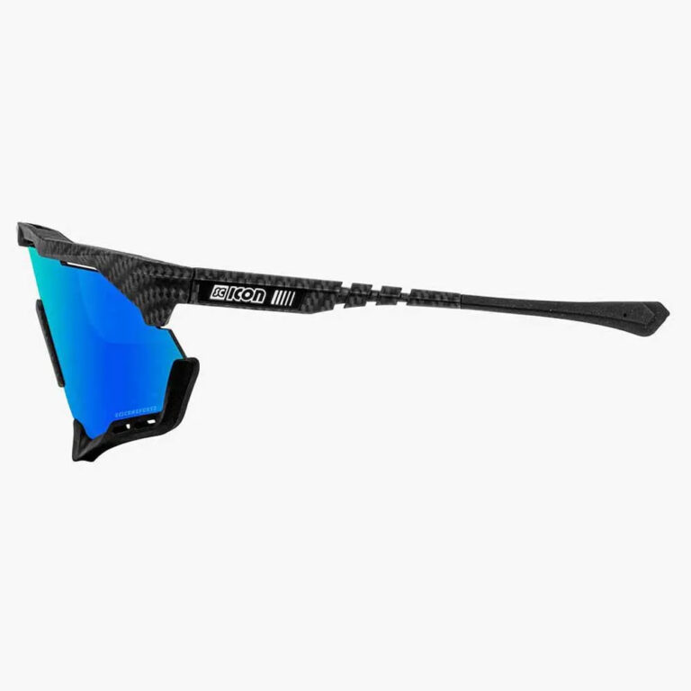 SCICON Aeroshade XL Sunglasses Multimirror Blue/CAT 3 Carbon Matt - Multimirror Silver/CAT 3 Carbon Matt - Image 4