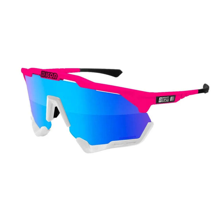 SCICON Aeroshade XL Sunglasses Blue Mirror/CAT3 Fluor Pink