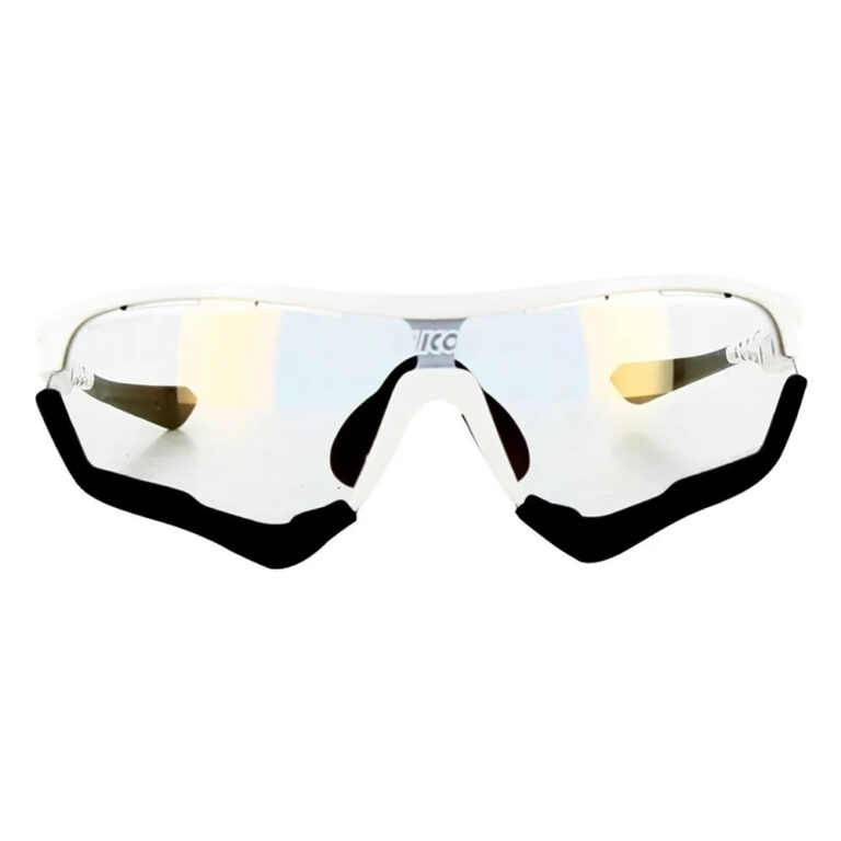 SCICON Aerotech Photochromic Sunglasses Bronze Mirror/CAT 1-3 Gloss White - Red Mirror/CAT1-3 Gloss White