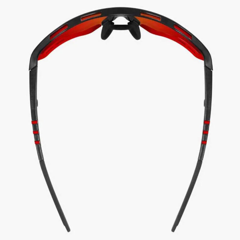 SCICON Aerotech XL Photochromic Sunglasses Red Mirror/CAT1-3 Gloss Black / Red - Image 4