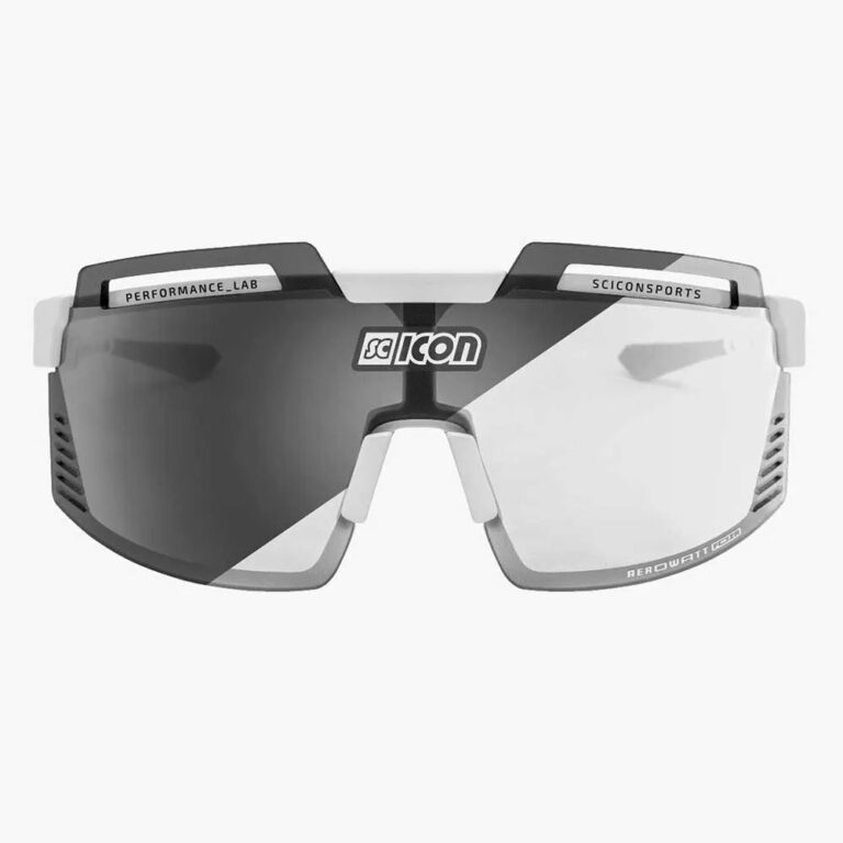 SCICON Aerowatt Foza Photochromic Sunglasses Photocromic Silver/CAT1-3 Gloss White - Image 3