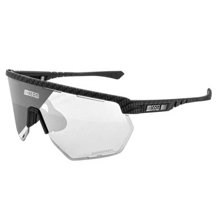 SCICON Aerowing Photochromic Sunglasses Silver Mirror/CAT 1-3 Carbon Matt