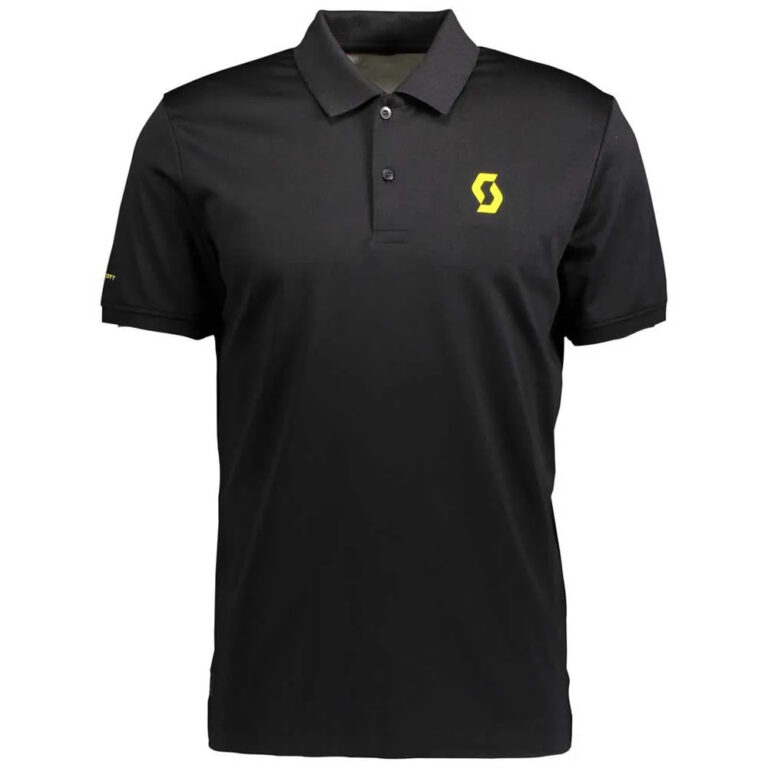 Scott FT Short Sleeve Polo L Black / Sulphur Yellow