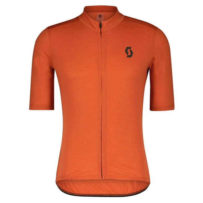 Scott Gravel Merino Short Sleeve Jersey M Braze Orange / Dark Grey - XL Braze Orange / Dark Grey