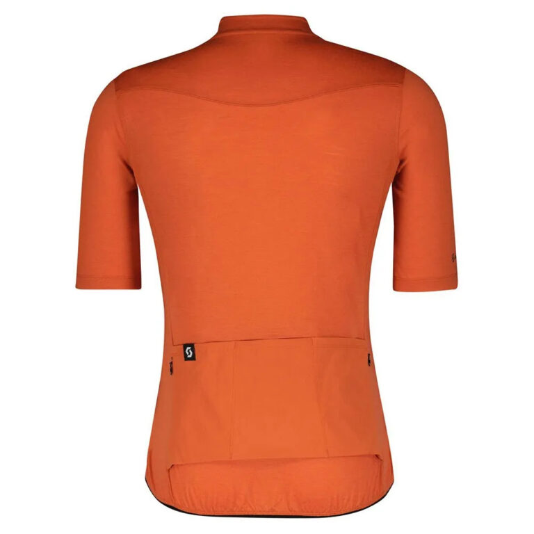 Scott Gravel Merino Short Sleeve Jersey M Braze Orange / Dark Grey - XL Braze Orange / Dark Grey - Image 2