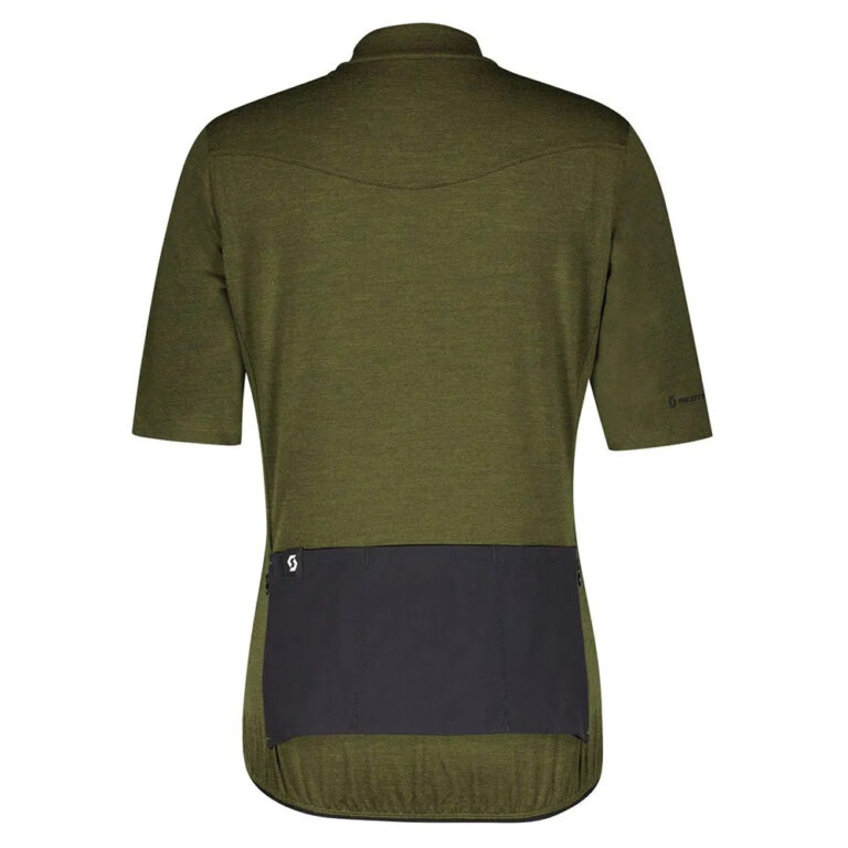 Scott Gravel Merino Short Sleeve Jersey S Fir Green / Black - 2XL Fir Green / Black - Image 2