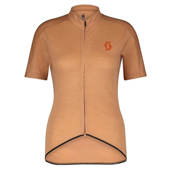 Scott Gravel Merino Short Sleeve Jersey XS Rose Beige / Braze Orange - XL Rose Beige / Braze Orange