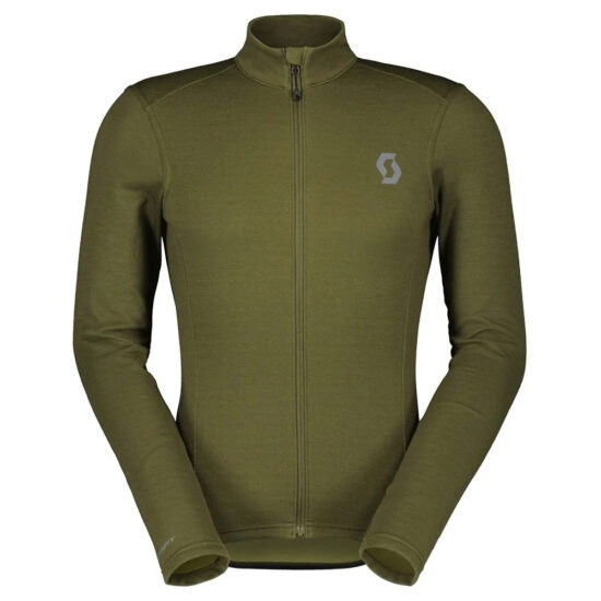 Scott Gravel Warm Merino Long Sleeve Jersey S Fir Green - XL Fir Green