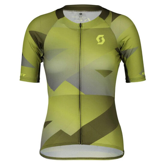 Scott RC Premium Climber Short Sleeve Jersey XS Fir Green / Bitter Yellow - L Fir Green / Bitter Yellow