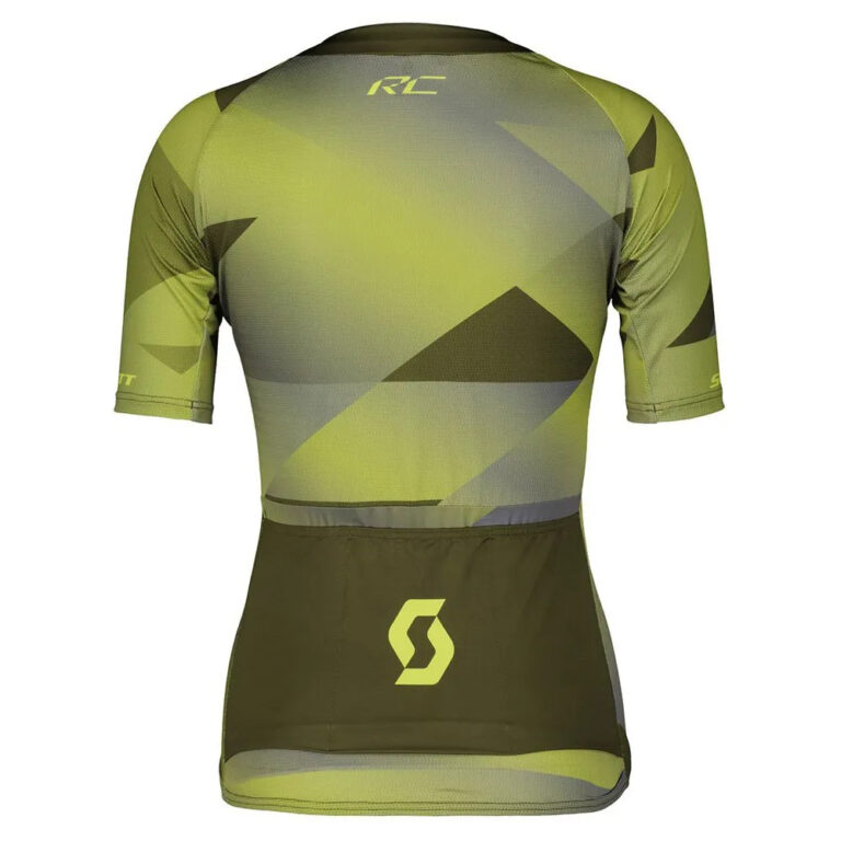 Scott RC Premium Climber Short Sleeve Jersey XS Fir Green / Bitter Yellow - L Fir Green / Bitter Yellow - Image 2