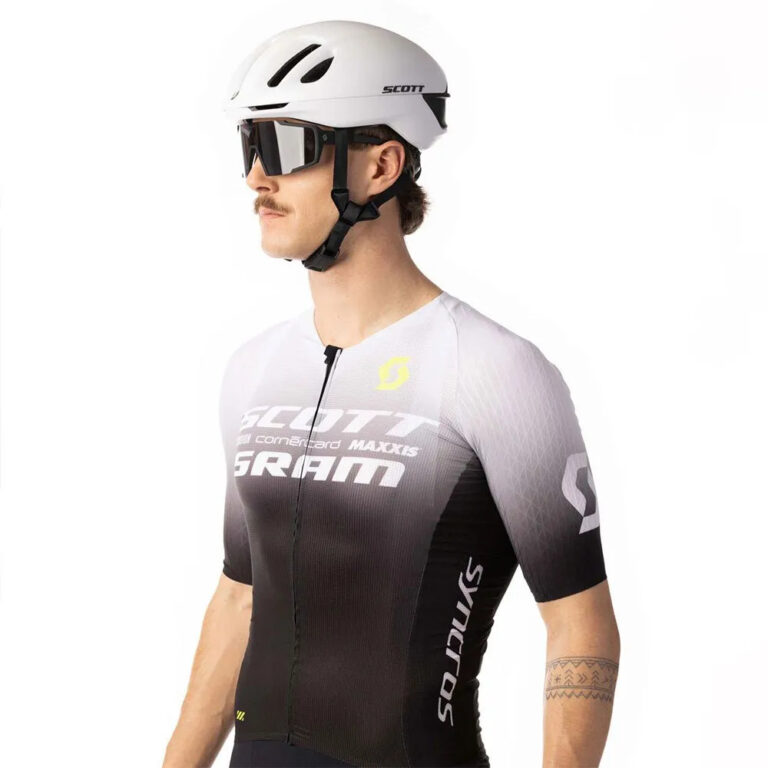 Scott RC Scott-Sram Aero Short Sleeve Jersey L White / Black - Image 5