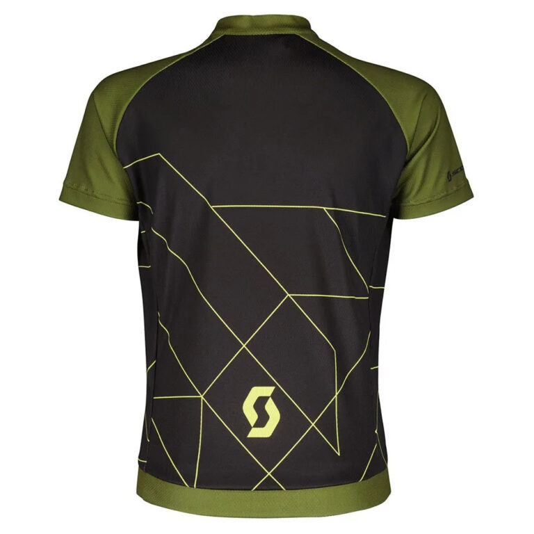 Scott RC Team Short Sleeve Jersey 128 cm Black / Fir Green - 152 cm Black / Fir Green - Image 2