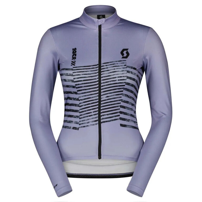 Scott RC Team Warm Graphics Long Sleeve Jersey XS Heather Purple