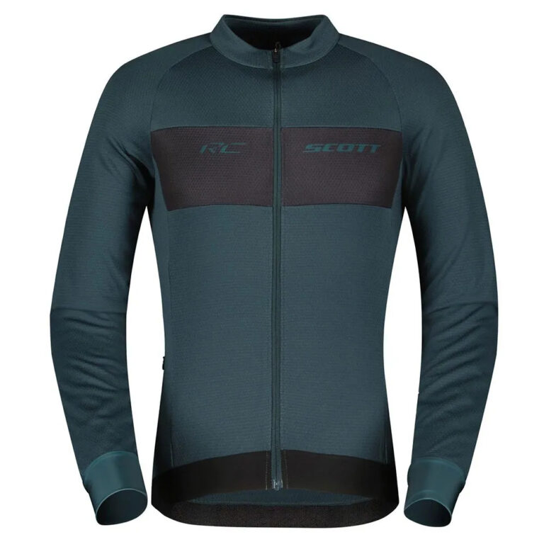 Scott RC Warm Long Sleeve Jersey M Aruba Green / Black